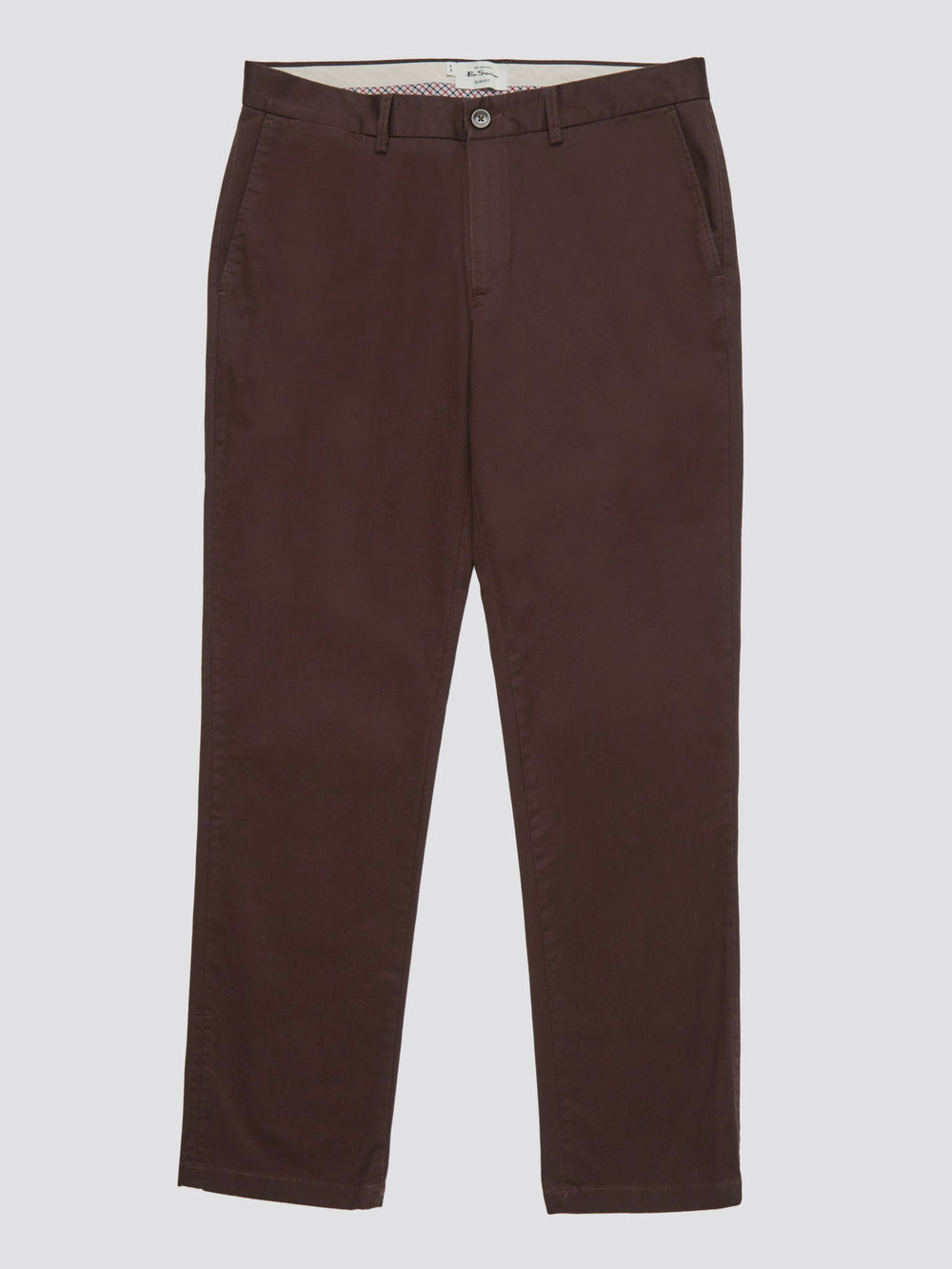 Ben Sherman Signature Slim Stretch Chino Hose Rot | QRV-701645