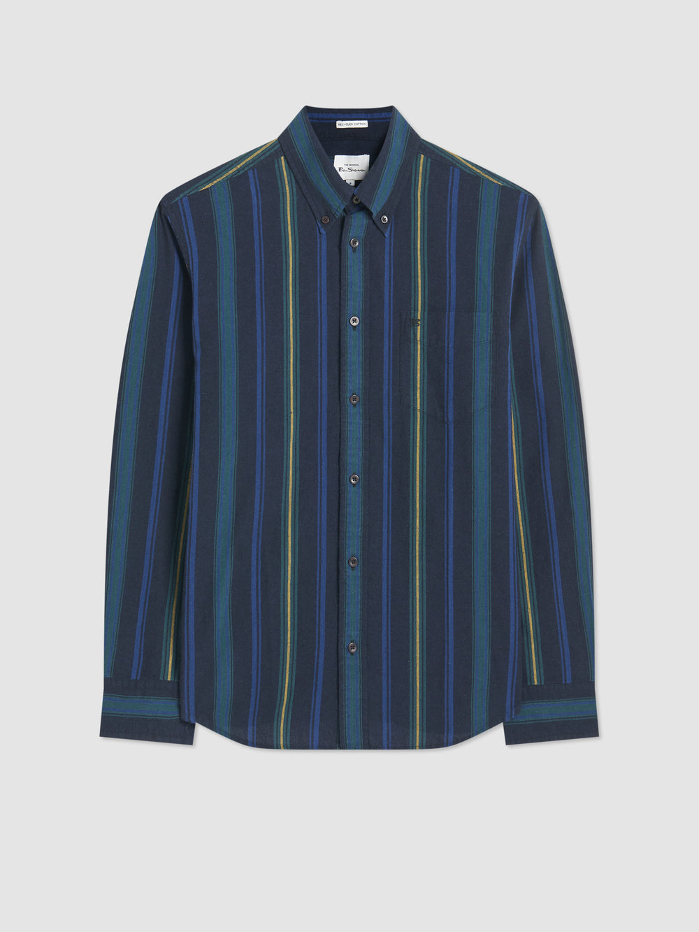 Ben Sherman Signature Striped Oxford Hemd Grün | LUH-751083