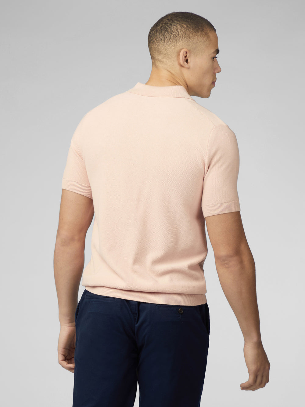 Ben Sherman Signature Textured Polo Strickwaren Rosa | UFQ-624579