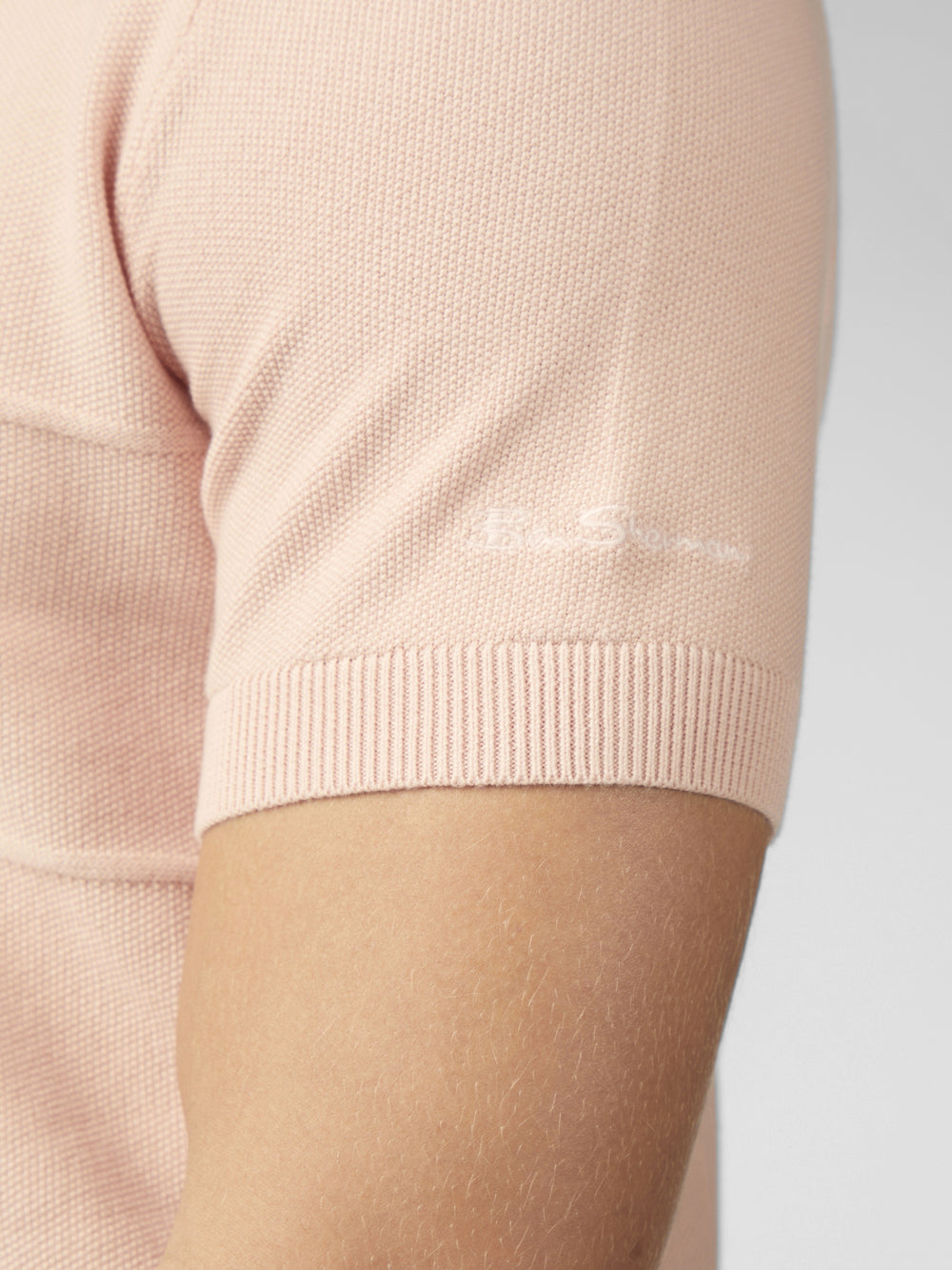 Ben Sherman Signature Textured Polo Strickwaren Rosa | UFQ-624579