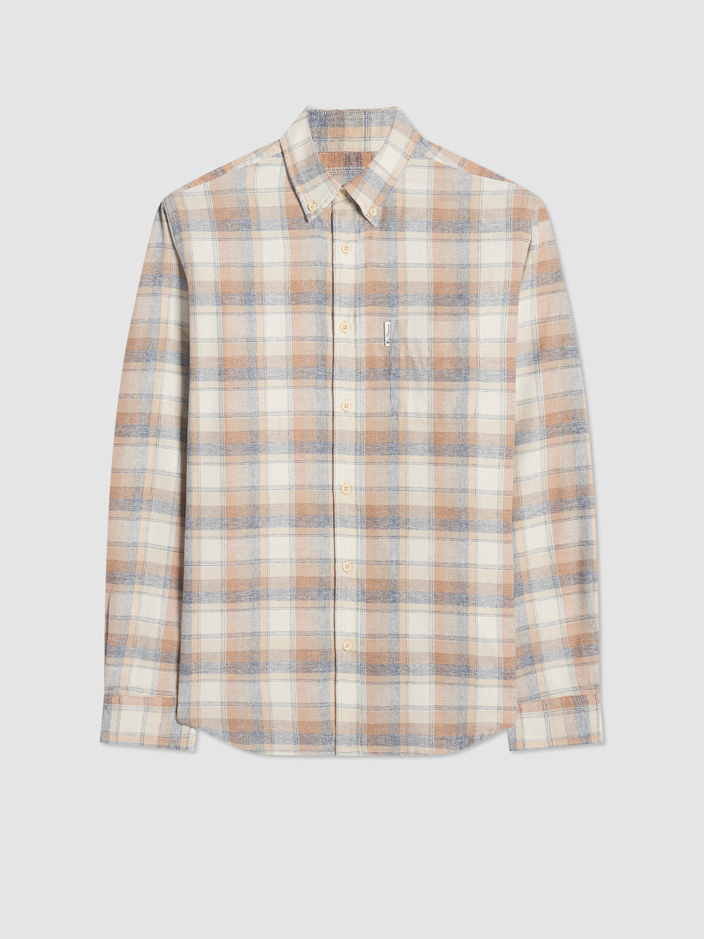 Ben Sherman Twisted Yarn Check Hemd Braun | QOD-359740