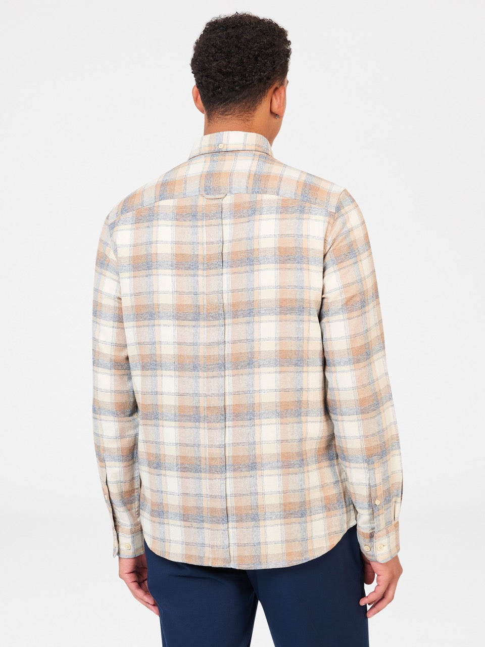 Ben Sherman Twisted Yarn Check Hemd Braun | QOD-359740