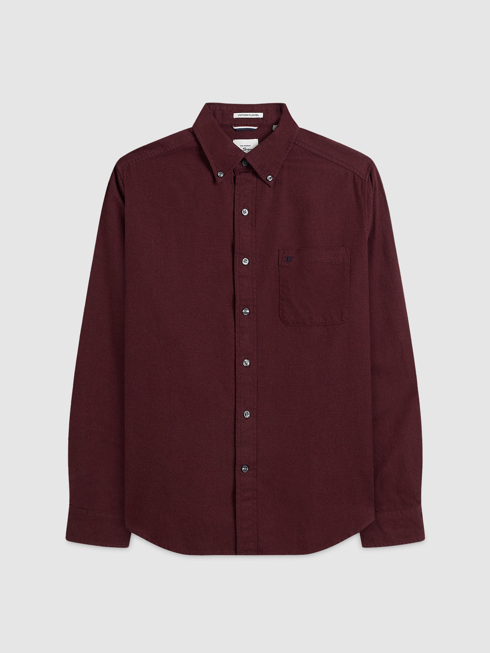 Ben Sherman Uniform Flannel Hemd Bordeaux Navy Beige | XEM-718530